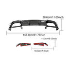 BMW X3 G01 2018– Achterbumper diffuser V1 (voor F97 2018-2021, carbon) foto 5