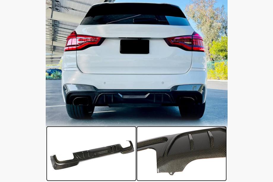 BMW X3 G01 2018– Achterbumper diffuser (voor originele M-Sport 2018-2021, carbon) Image