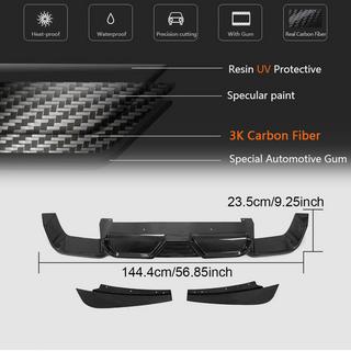 Achterbumper diffuser V2 (voor F97 2018-2021, carbon) foto 4