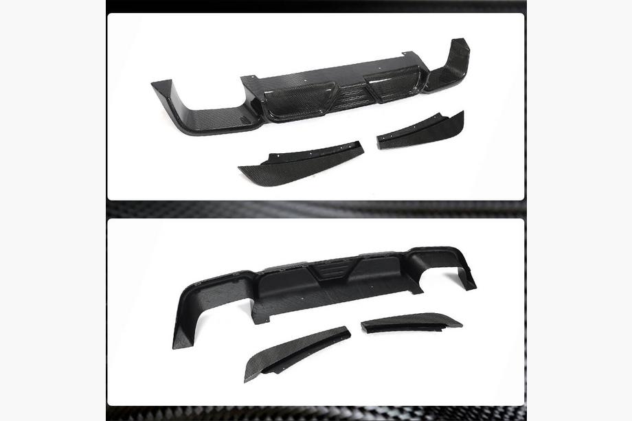BMW X3 G01 2018– Achterbumper diffuser V2 (voor F97 2018-2021, carbon) Foto 3