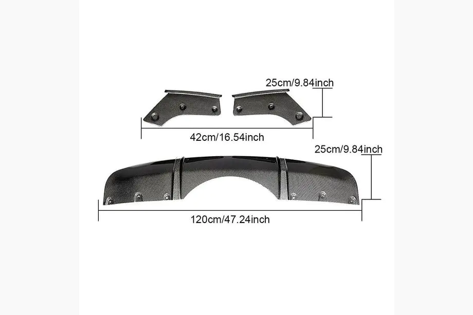 BMW X5 F15 2013–2018 Achterbumperdiffuser V1 (voor M-Sport, carbon) Image