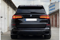 BMW X5 G05 2019–2026 Achterbumper diffuser V2 (2018-2022, hoogglans zwart) foto 8