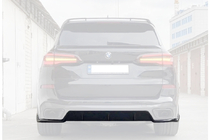 BMW X5 G05 2019–2026 Achterbumper diffuser V2 (2018-2022, hoogglans zwart) foto 3