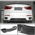 BMW X6 F16 2014–2019 Achterbumper diffuser V2 (voor M-Sport, carbon) foto 1