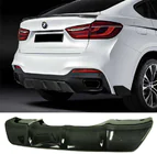 BMW X6 F16 2014–2019 Achterbumper diffuser V2 (voor M-Sport, carbon) foto 5