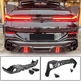 Achterbumper diffuser (voor M-Sport, 2018-2022, carbon) BMW X6 G06 2019–2027 foto 1