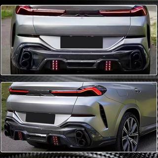 Achterbumper diffuser (voor M-Sport, 2018-2022, carbon) BMW X6 G06 2019–2027 foto 4