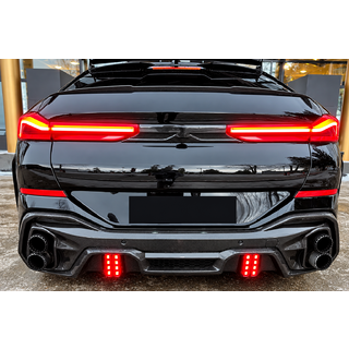 Achterbumper diffuser (voor M-Sport, 2018-2022, carbon) BMW X6 G06 2019–2027 foto 1