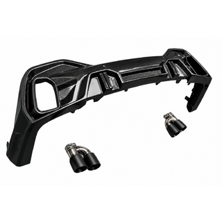 Achterbumper diffuser (voor M-Sport, 2018-2022, carbon) BMW X6 G06 2019–2027 foto 2