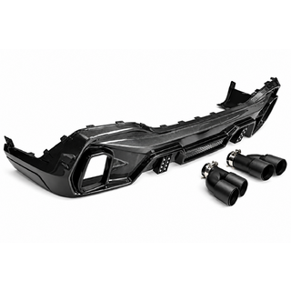 Achterbumper diffuser (voor M-Sport, 2018-2022, carbon) BMW X6 G06 2019–2027 foto 4