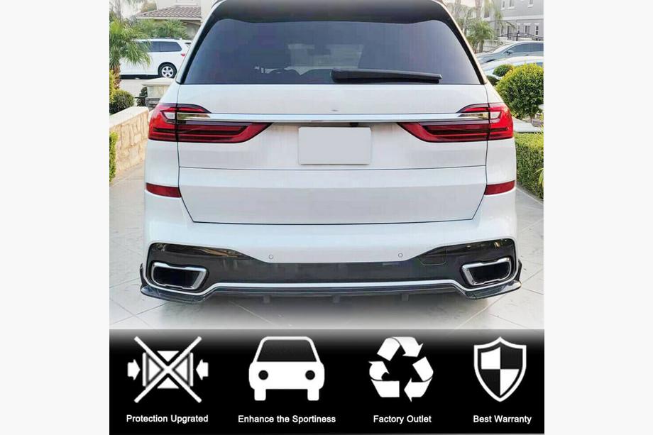 BMW X7 G07 2019– Achterbumper diffuser (voor M-Sport 2019-2022, carbon) Foto 10