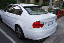 BMW 3-serie E90/E91 2005–2011 Kofferklepspoiler V1 (voor E90, carbon) foto 3