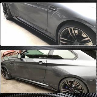 Sideskirt extensions V1 (voor F87, carbon) BMW 2-serie F22/F23 2014–2021 foto 4