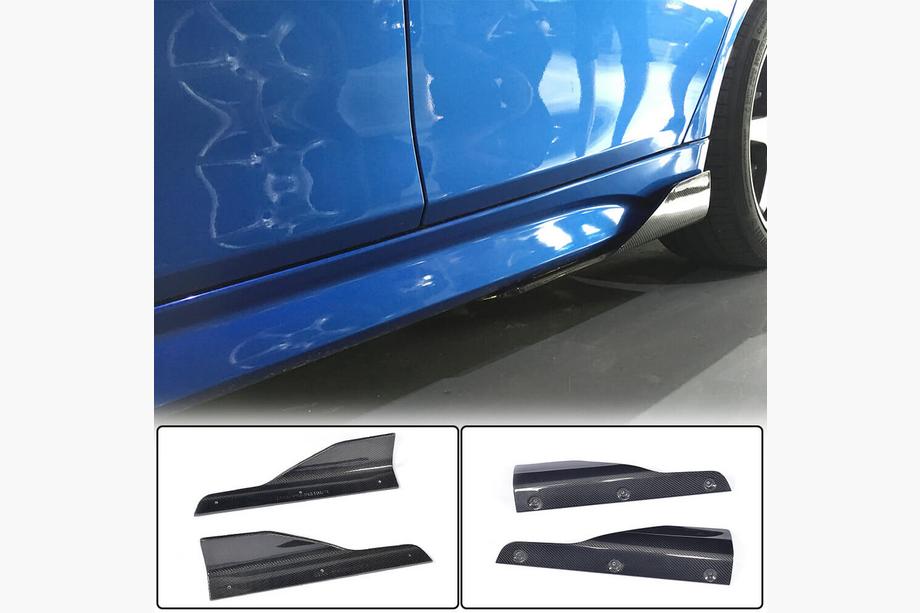 BMW 3 Serie F30/F31 2012–2019 Sideskirt verlengstukken V2 (voor M-Sport sideskirts, carbon) Image
