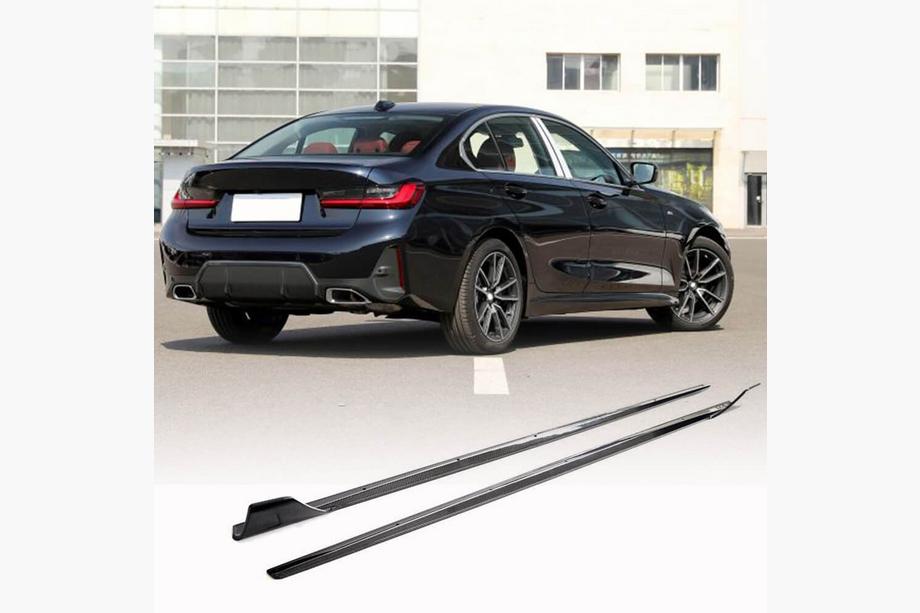 BMW 3 Serie G20/G21 2018– Dorpelverlengers V1 (voor G20 M-Sport, carbon) Image