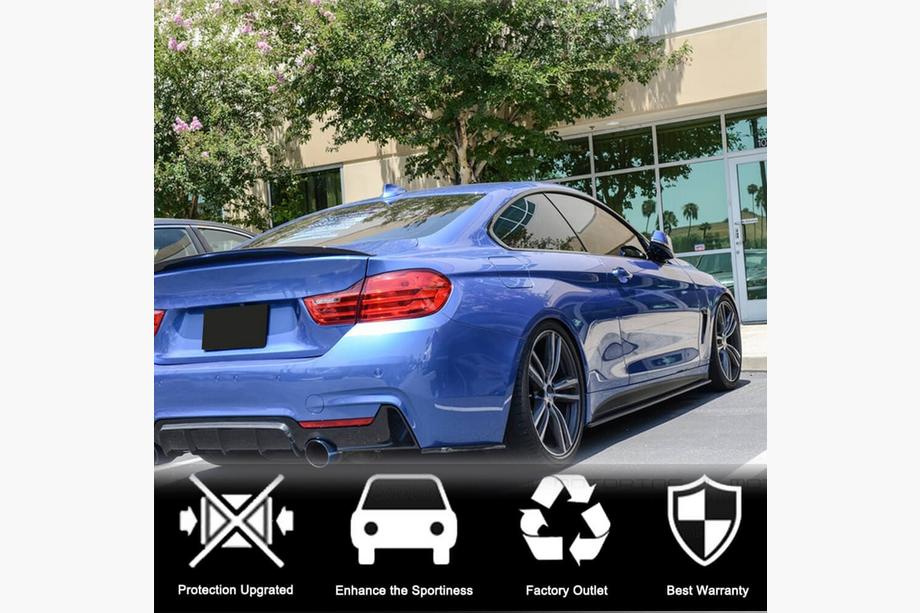 BMW 4 Serie F32/F33/F36 2012–2020 Sideskirt extensions V2 (voor F32/F33 M-Sport, carbon) Foto 3