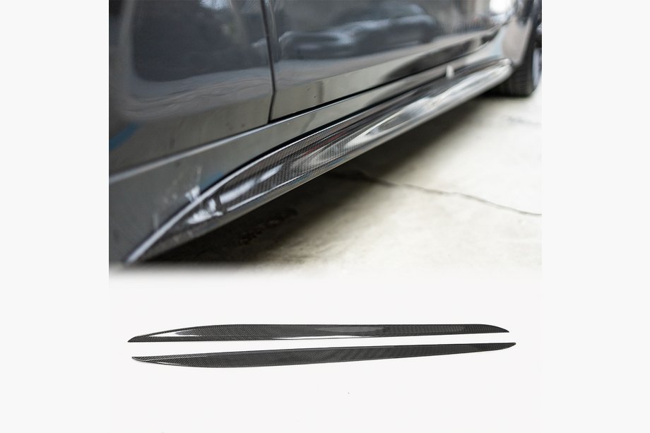 BMW 4-serie G22/23/26 2020– Sideskirt extensions V2 (voor G22/G23 M-Sport, carbon) Image