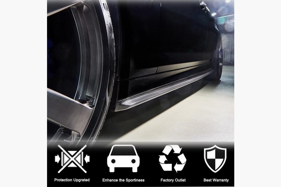 BMW 5 Serie G30/G31 2017–2023 Sideskirt extensions V2 (voor M-Sport/M5, carbon) Foto 3