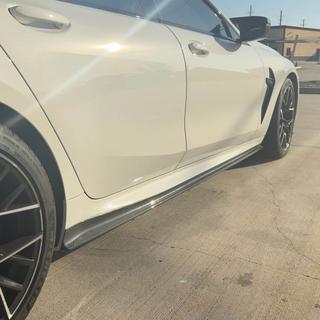 Side skirt extensions V1 (voor G16 M-Sport/F93 M8, carbon) BMW 8-serie G14/G15/G16 2018– foto 4