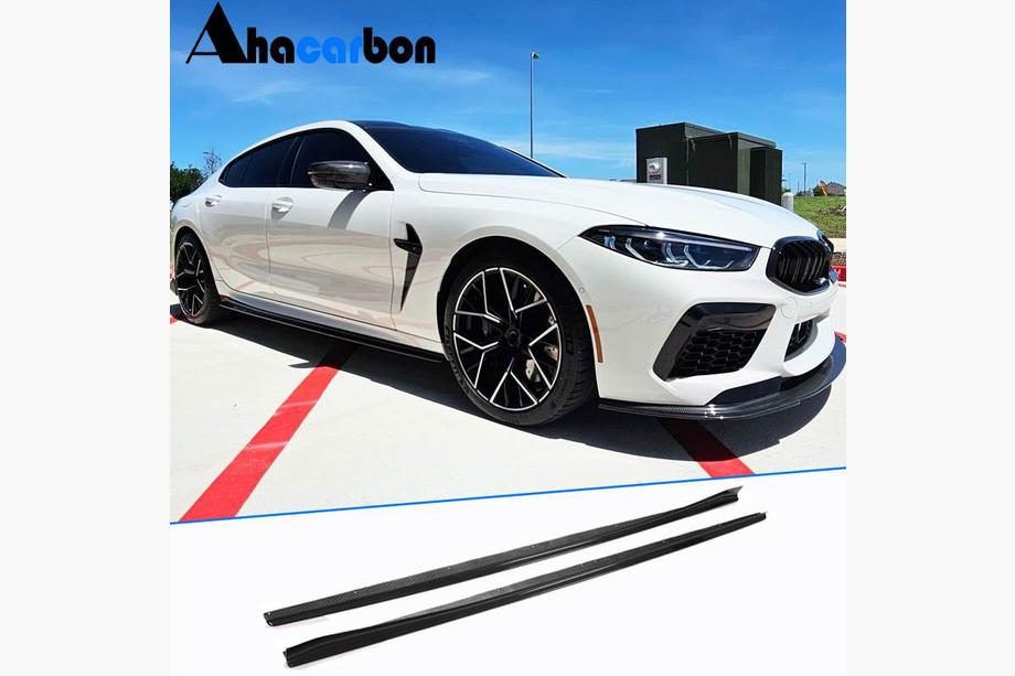BMW 8-serie G14/G15/G16 2018– Side skirt extensions V1 (voor G16 M-Sport/F93 M8, carbon) Image