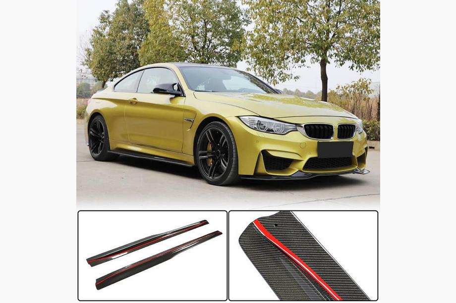 BMW 4 Serie F32/F33/F36 2012–2020 FRP V4 side skirts (voor F82) Foto 1