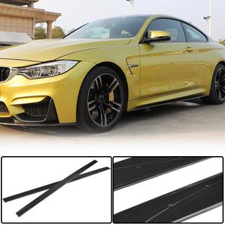 V5 side skirt extensions (voor F82/F83, carbon) foto 1