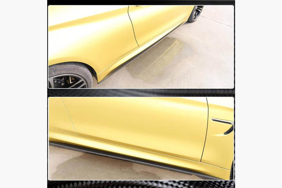 BMW 4 Serie F32/F33/F36 2012–2020 V5 side skirt extensions (voor F82/F83, carbon) Foto 3