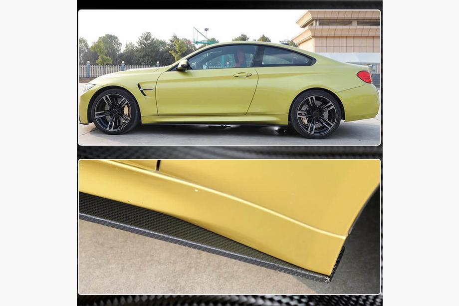 BMW 4 Serie F32/F33/F36 2012–2020 V5 side skirt extensions (voor F82/F83, carbon) Foto 4