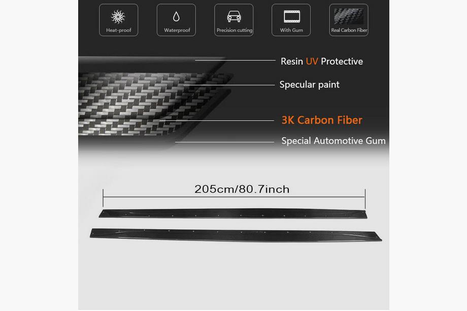 BMW 4 Serie F32/F33/F36 2012–2020 V5 side skirt extensions (voor F82/F83, carbon) Foto 5