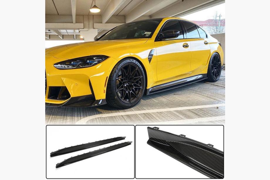 BMW 3 Serie G20/G21 2018– Carbon V5 side skirts (voor G80) Foto 1