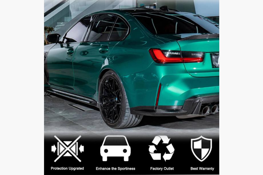 BMW 3 Serie G20/G21 2018– Carbon V5 side skirts (voor G80) Foto 2