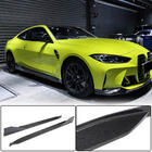 BMW 4-serie G22/23/26 2020– Sideskirt extensions V2 (voor G82/G83, carbon) foto 1