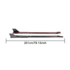 BMW 2 Serie G42 2021– Side skirt extensions V1 (voor G87, carbon) foto 5