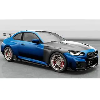 Side skirt extensions V1 (voor G87, carbon) foto 4