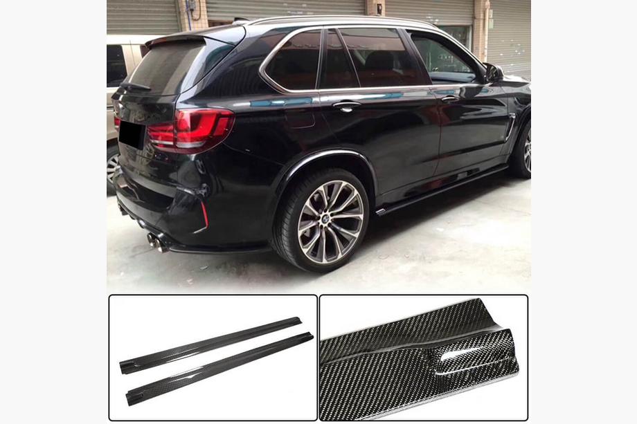 BMW X6 F16 2014–2019 Sideskirt extensions (voor F86, carbon) Image