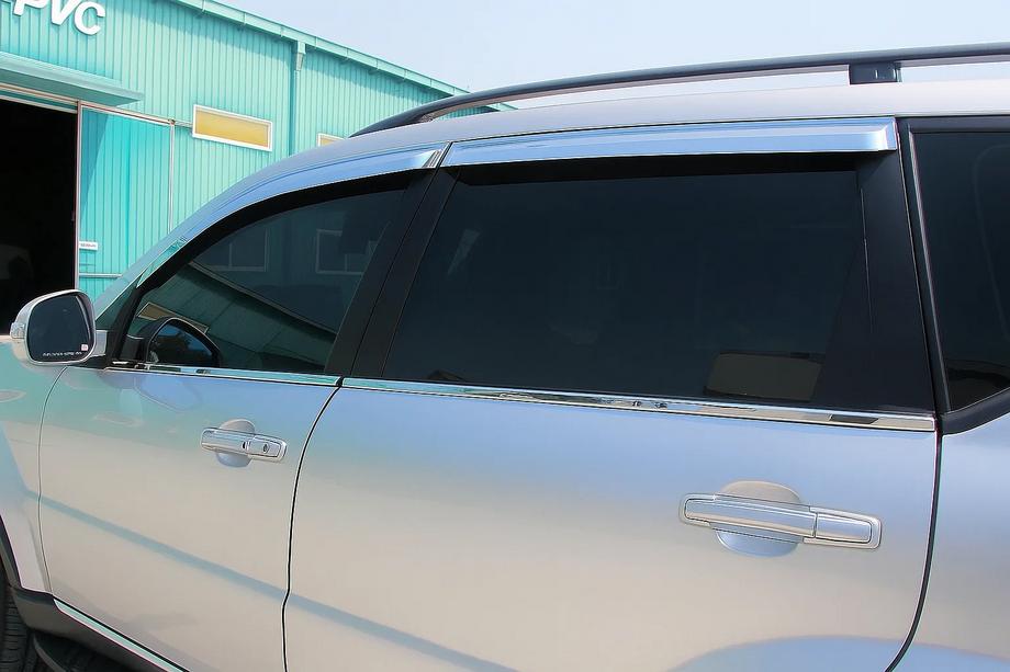 SsangYong Rexton I 2001–2017 Buitenste raamlijstenset (4-delig, RVS) Image
