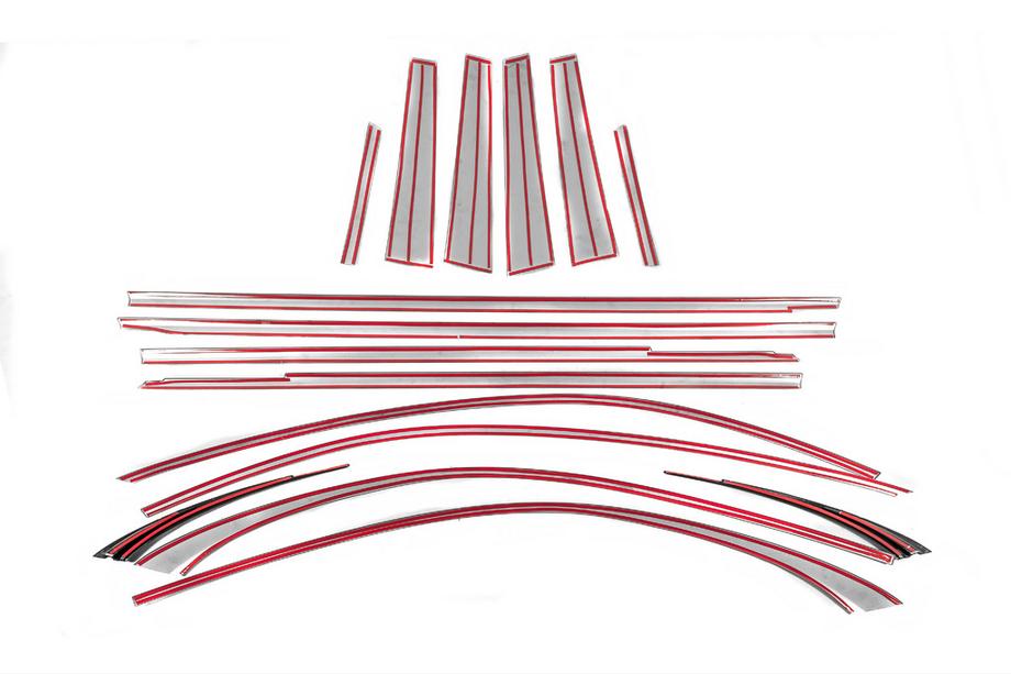 Mercedes S-class W221 2005–2013 Facelift set voor W223 AMG Line (met deurgrepen en inserts) Foto 83