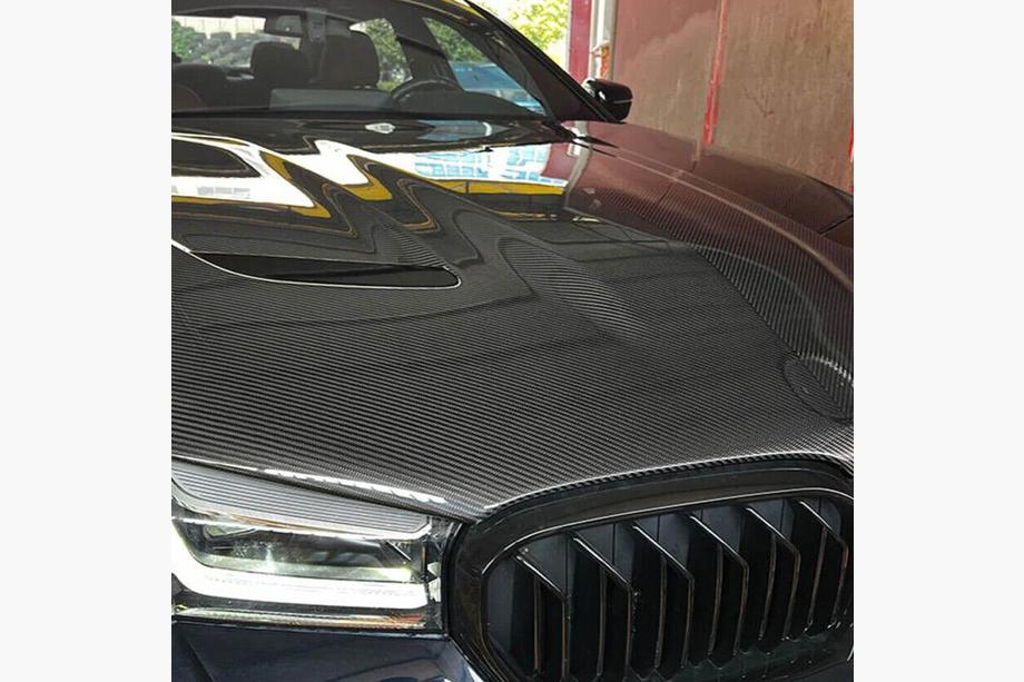 BMW 5 Serie G30/G31 2017–2023 Motorkap (F90-stijl, carbon) Image