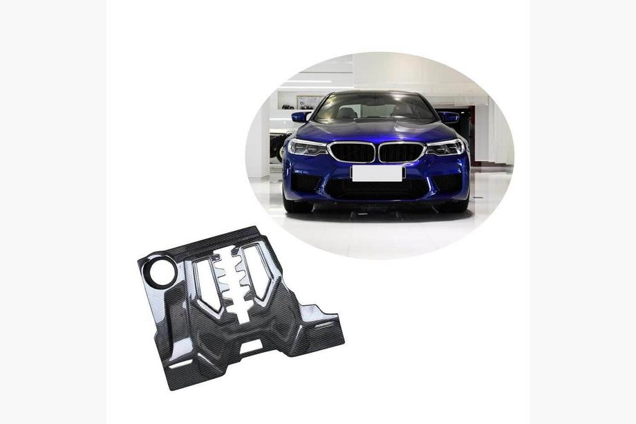 BMW 5 Serie G30/G31 2017–2023 Carbon motordeksel (voor F90) Image