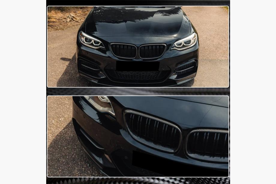 BMW 2-serie F22/F23 2014–2021 Carbon nierengrilles V2 Foto 4
