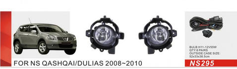 Nissan Qashqai 2007–2010 Mistlampenset (complete set) foto 1