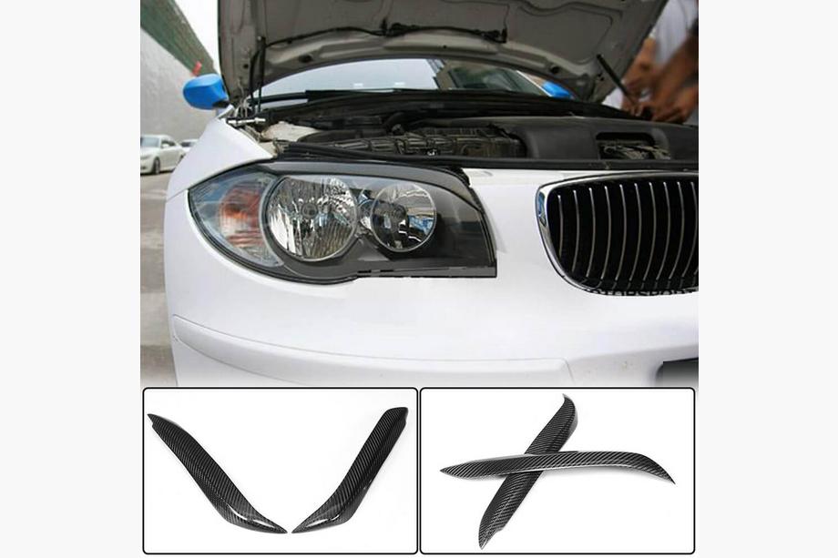 BMW 1 Serie E81/E82/E87/E88 2004–2011 Koplampwimpers (Carbon) Image
