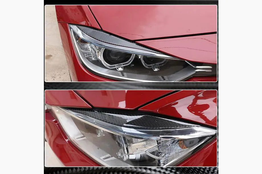 BMW 3 Serie F30/F31 2012–2019 Koplampwenkbrauwen V1 (voor F30, carbon) Foto 4