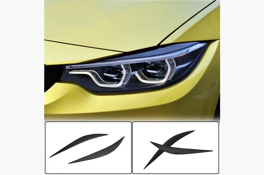 BMW 3 Serie F30/F31 2012–2019 Koplampwimpers V1 (voor F80, carbon) Foto 1