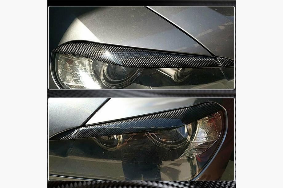 BMW X5 E70 2007–2013 Koplampwimpers (Carbon) Foto 4