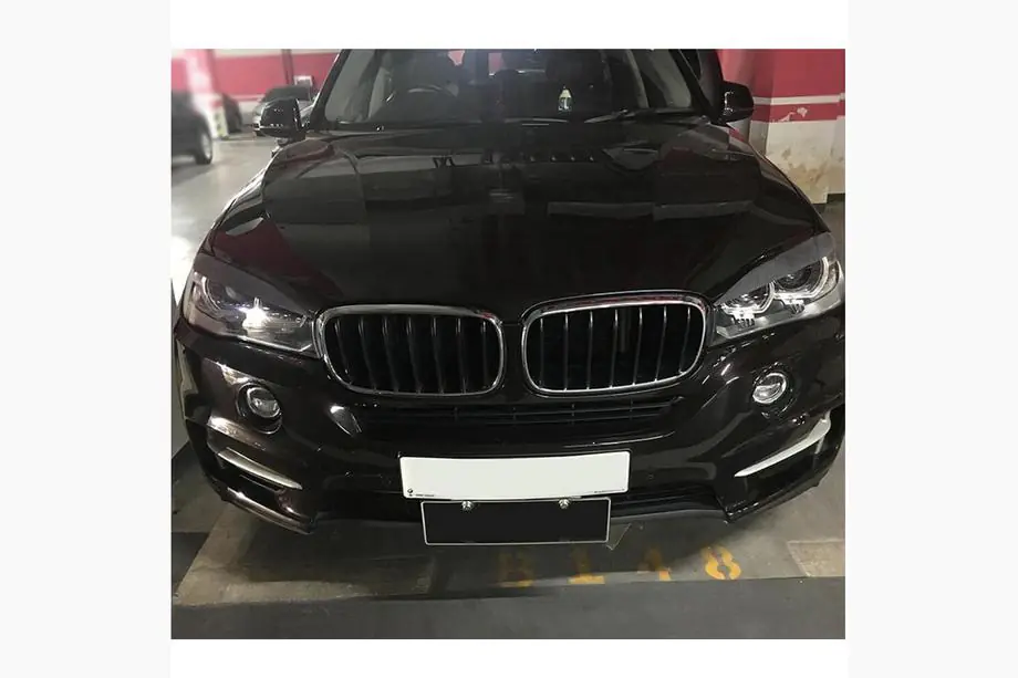 BMW X6 F16 2014–2019 Koplampwenkbrauwen droog carbon V2 Foto 3