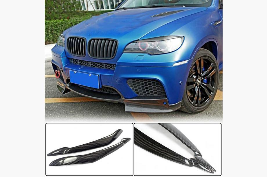 BMW X6 E71 2008–2014 Koplampwimpers (Carbon) Image
