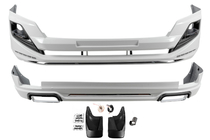 Toyota Land Cruiser Prado 150 2009–2023 Voor- en achterbumper lip spoilers Luxury (2013-2017) Zwarte kleur foto 2