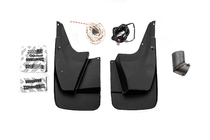 Toyota Land Cruiser Prado 150 2009–2023 Voor- en achterbumper lip spoilers Luxury (2013-2017) Zwarte kleur foto 15