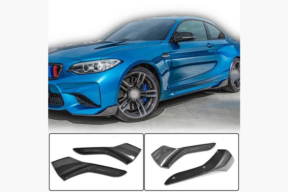BMW 2-serie F22/F23 2014–2021 Frontbumper flaps Flap (voor F87 M2/M2C, carbon) Foto 1